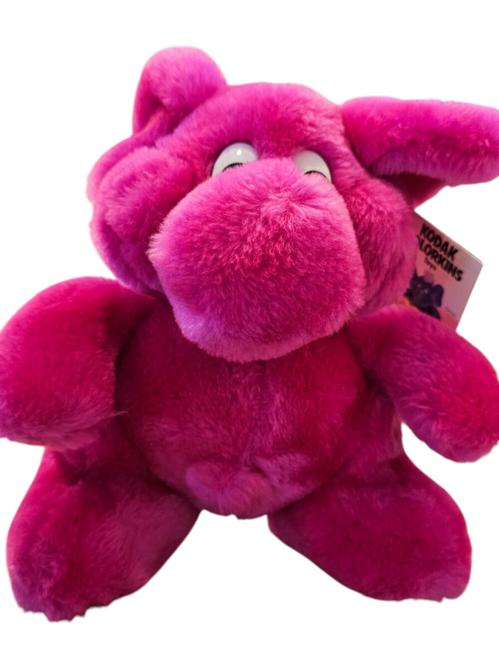 Licensed Kodak Kolorkins “Rewind" Pink Stuffed Plush Toy Vintage 1989